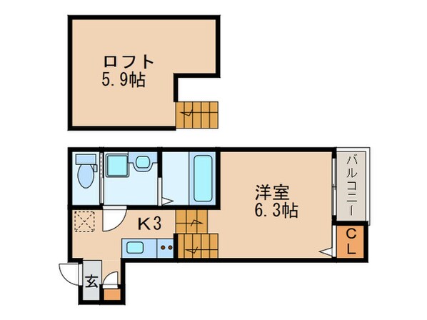 A-Stage東大曽根の物件間取画像